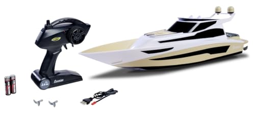 Carson 500108059 RC Yacht Hurikan 2.4G 100% RTR - Ferngesteuertes Boot, RC Boot, Ferngesteuertes Spielzeug für Kinder und Erwachsene, inklusive Fernsteuerung, Beige Carson 500108059 RC Yacht Hurikan 2.4G 100% RTR - Ferngesteuertes Boot, RC Boot, Ferngesteuertes Spielzeug für Kinder und Erwachsene, inklusive Fernsteuerung, Beige von Carson