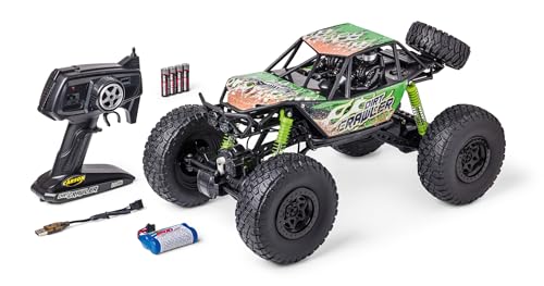 Carson 500404289 1:8 Dirt Crawler 4x4 100% RTR grün - Ferngesteuertes Auto, RC Auto, RC Fahrzeug, RC Auto 1:8, Ferngesteuertes Spielzeug, RC Crawler für Kinder von Carson