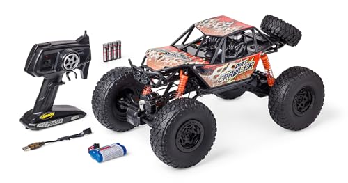 Carson 500404290 1:8 Dirt Crawler 4x4 100% RTR orange - Ferngesteuertes Auto, RC Auto, RC Fahrzeug, RC Auto 1:8, Ferngesteuertes Spielzeug, RC Crawler für Kinder von Carson