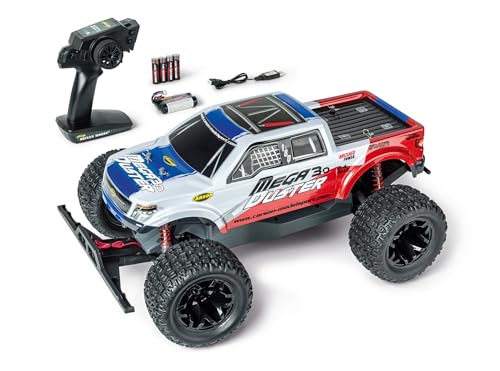 Carson 500404292 1:10 Mega Duster 3.0 2.4G 100% RTR - Ferngesteuertes Auto, Offroad Truggy, inkl. Batterien und Fernsteuerung, Bedruckte Karosserie von Carson