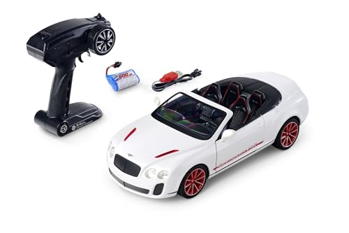 Carson 500404305 1:14 Bentley Continental Supersports ISR 2.4G 100% RTR - Ferngesteuertes Auto, LED-Beleuchtung, RC Auto, RC Fahrzeug, RC Auto 1:14, Ferngesteuertes Spielzeug von Carson