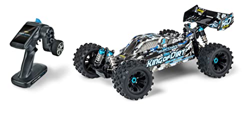 Carson 500409063 1:8 King of Dirt Buggy 4S RTR - RC Buggy, ferngesteuertes Auto, Offroad, hochwertig, RC Fahrzeug, RC Auto 80 km/h von Carson