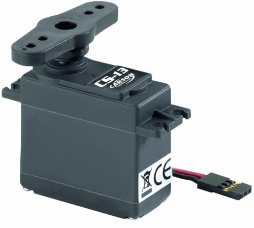 Carson 500502025 CS-13 MG / 13 kg/JR-Zubehör für ferngesteuerte Autos, wasserdicht, Servomotor, Lenkservo und leistungsstarkes Servo, Modellbau, blau von Carson