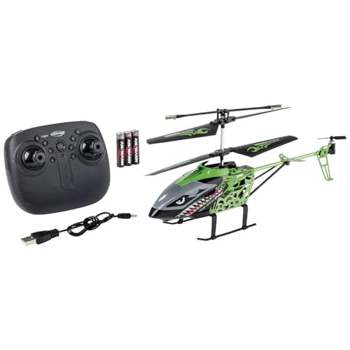 Carson 500507174 Easy Tyrann 280 2,4 GHz 100% RTF grün – RC Heli, Ferngesteuerter Helikopter, Robustes RTF (Ready to Fly) Modell für Einsteiger, inklusive Batterien, für Kinder ab 12 Jahren von Carson