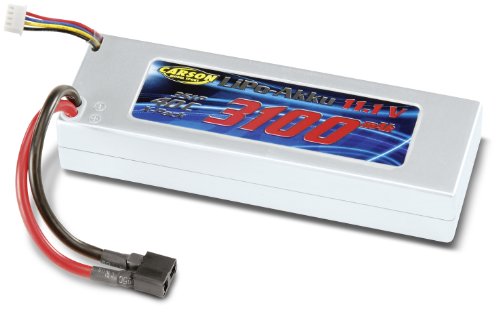 Carson 500608102 - Akku Racing Pack, 11.1 V/3100mAh Lipo 40C von Carson