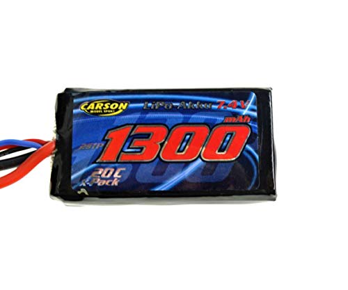 Carson 500608107 - Akku LR634/Cessna 7.4 V/1300 mAh LiPo 20C, Zubehör von Carson