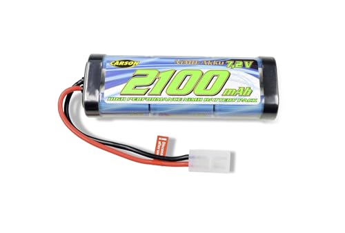 Carson 500608158 7,2V/2100mAh NiMH Race TAM Rechange, RC, Batterie für ferngesteuertes Auto, RC-Akku, RC-Zubehör von Carson