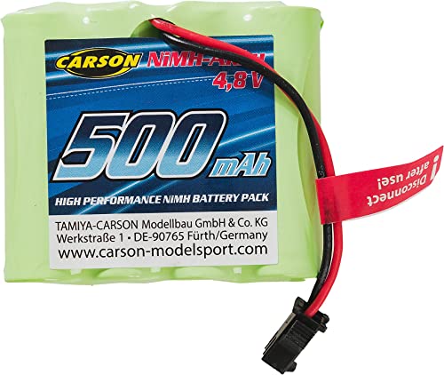 Carson 500608247 4,8V/500mAh NiMH Flixbus JST - RC Akku, Ersatzakku, Akku für ferngesteuerte Autos, RC Auto, Akku für RC Modelle, RC Batterie von Carson