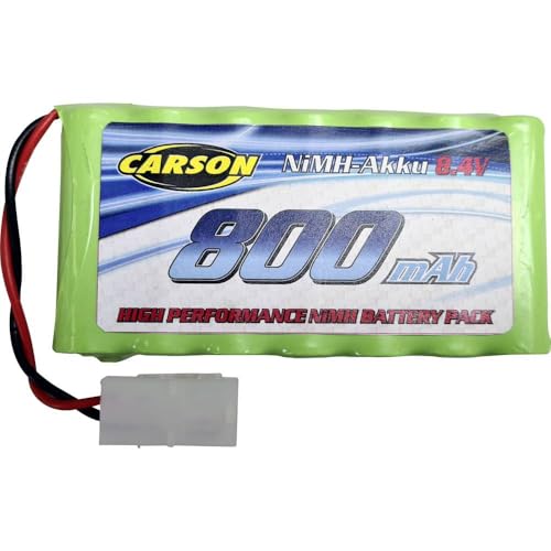 Carson 500608264 NiMh Akku 8,4V/800mAh - Ersatzakku, RC-Akku, Zubehör für ferngesteuerte Fahrzeuge, Ersatzakku für Modellautos von Carson