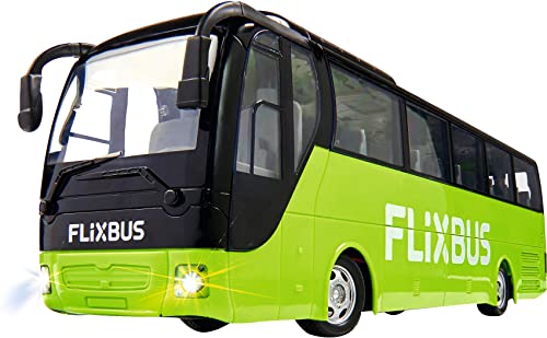 Carson 500907342 FlixBus 2.4GHz - 100% fahrfertig, Spielzeugbus, Spielzeugauto, ferngesteuertes Auto, für Kinder ab 8 Jahren, Fahrzeit ca. 60 min, Bunt von Carson