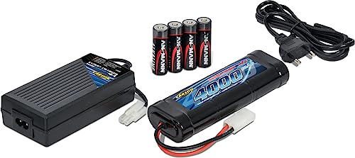 Carson 500607013 Expert Charger NiMH Compact 4A Lade Set - Einstellbare Ladegeschwindigkeit, Leistungsstark, Benutzerfreundliches LCD-Display, Praktisches Zubehör, schwarz von Carson