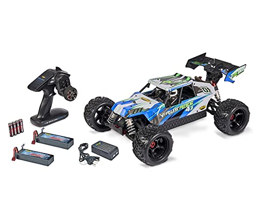 Carson Model Sport Virus Race 4.2 Brushless 1:8 RC Model Car Electric Buggy 4WD (4WD) 100% RTR 2,4 GHz INCL 500409069 Weiß von Carson