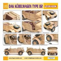 DRAGON 540075021 1:6 DAK Kübelwagen Type 82 von Carson