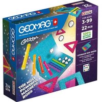 Invento 507060 - Geomag Classic Glitter Panels Recycled 22 pcs, Magnetischer Baukasten, Magnetspielzeuge von Carstensen Import-Export