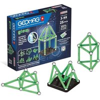 Invento 507070 - Geomag Classic Glow Recycled 25 pcs, Magnetischer Baukasten, Magnetspielzeuge von Carstensen Import-Export