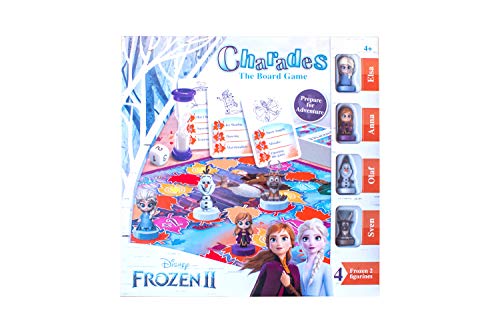 Disney Kinder im Alter von 4,5,6,7 Jahren, Die Eiskönigin 2 Familien-Brettspiel-Scharaden, 2 Spieler von Disney