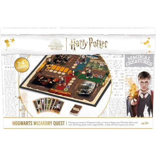 Cartamundi Harry Potter Hogwarts Wizardry Quest Brettspiel, Calling All Harry Potter Super-Fans! für 2 bis 4 Spieler, tolles Geschenk für Kinder ab 8 Jahren von Cartamundi