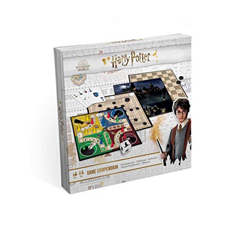 Cartamundi Harry Potter Games Compendium, Enjoy 35 Different Harry Potter Themed Board Games, Including Nine Men's Morris, Draughts, Ludo, Ladders, Great Gift for Kids Aged 5+ von Cartamundi