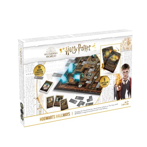 Harry Potter Hogwarts Hallways Brettspiel, Calling All Harry Potter Super-Fans für 2 bis 4 Spieler, tolles Geschenk für Kinder ab 8 Jahren von Cartamundi