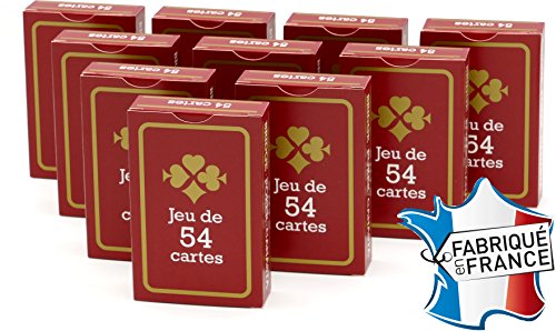 Frankreich Spielkarten – Spiel von 54 Karten - 10er Pack von Cartes Production / Poker Production