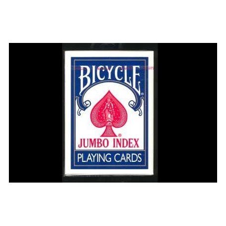 Kartenspiel mit 52 KartenBicycle Jumbo Rider Back Blau von Cartes Production / Poker Production