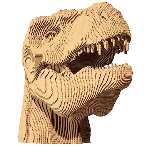 CARTONIC 3D-Puzzle-Set – T-REX – 3D-Puzzle aus Karton – Der Karton verwandelt Sich in eine Figur in eine Relief – alle Altersgruppen – 72 Stück Cardboard 3D Jigsaw Puzzle… von Cartonic