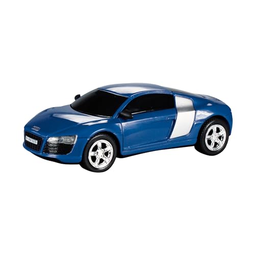 Cartronic Audi R8 blau (Maßstab 1:43) I Rennauto mit innovativen Stromabnehmern für Extreme Langlebigkeit I Passend für Car-Speed Sets ab 2009 von Cartronic