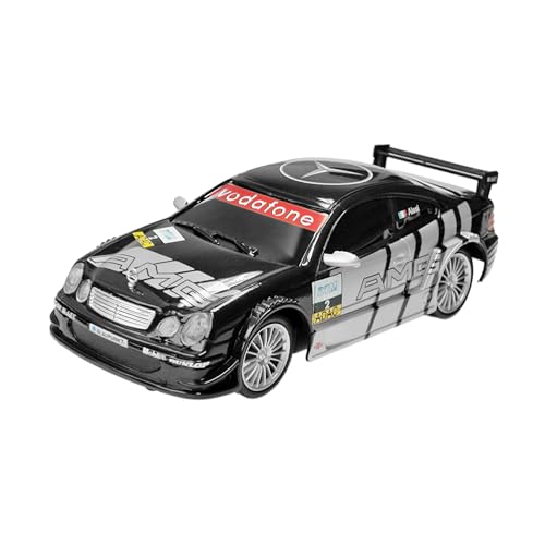 Cartronic Mercedes-Benz CLK AMG (Maßstab 1:24) - Slotcar Rennauto mit beleuchteten Frontscheinwerfern 124 Auto-Rennbahnen - für Kinder ab 6 Jahren von Cartronic