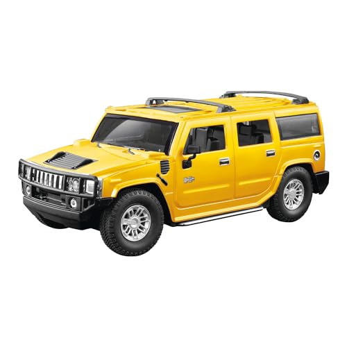 Cartronic RC Fahrzeug Hummer H2 - ferngesteuertes Auto - Spielzeug-PKW 1:24 Gelb - Remote Control car für Kinder ab 8 Jahren von Cartronic