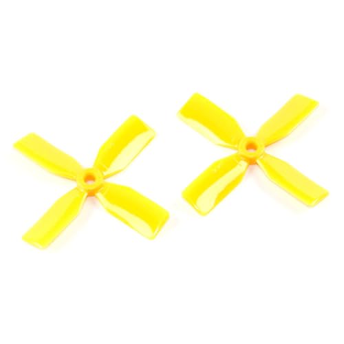 10 Paare 3030 4-Blade Mini Propeller Prop für Mini RC FPV Drohne Quadcopter Modell DIY Teile (Gelb) von Caruner