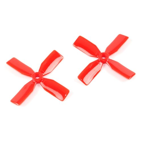 10 Paare 3030 4-Blade Mini Propeller Prop für Mini RC FPV Drohne Quadcopter Modell DIY Teile (Rot) von Caruner