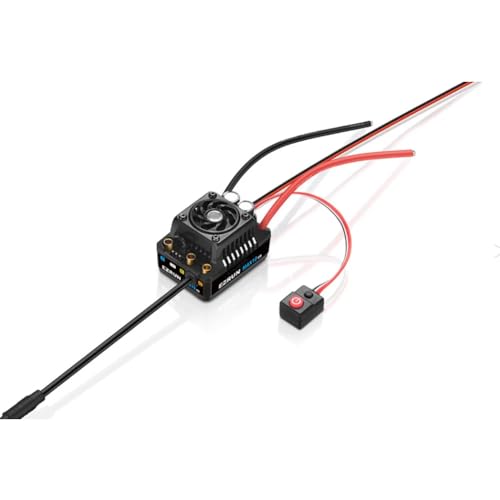 2-3S LiPo MAX10 G2 80A Wasserdicht Sensored Brushless ESC BEC 6V/7.4V 5A für 1/10 On-Road, Offroad, Kurzstrecken-LKW RC Auto von Caruner