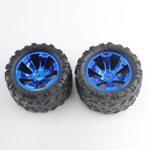 2 x Gummireifen für rechtes Rad, Ersatzteile für WLtoys 144018 RC Car von Caruner