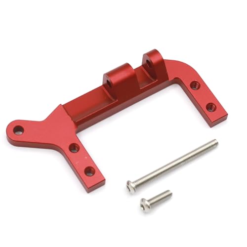 Aluminium Bridge Servo Mount Seat RC Upgraded Parts for TRAXXAS TRX4 TRX-4 1/10 RC Car Crawler, Red von Caruner