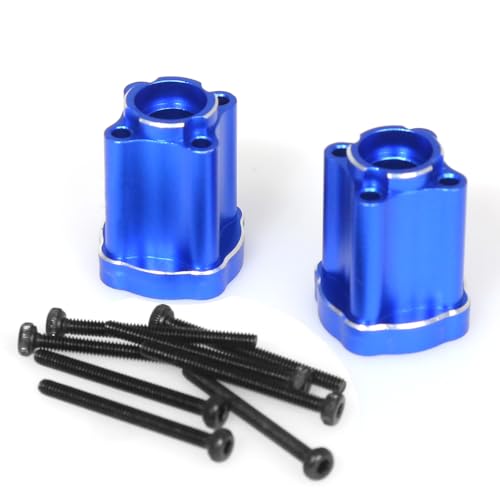 Aluminium-Hinterschale RC verbesserte Teile für LOSI 1/18 Mini LMT 4X4 Brushed Monster Truck RTR-LOS01026 RC Auto, Blau von Caruner