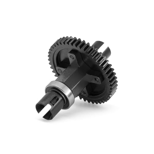 Karbonstahl M1 46T Stirnradgetriebe Center Differential gerade Welle Montage RC verbesserte Teile für TRAXXAS 1/8 4WD SLEDG RC Auto, Schwarz von Caruner