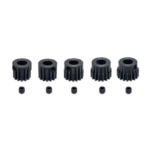 M1 ø8mm 13T 14T 15T 16T 17T Chromstahl Getriebemotor Ritzel Getriebe für 1/5 1/6 RC Auto Bürstenloser gebürsteter Motor für ARRMA 1/5 4WD Outcast 8S EXB RC Car von Caruner