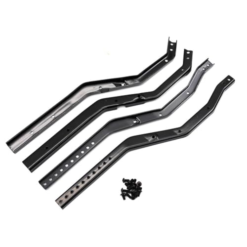 Metal Chassis Rails Group Adjustable Wheelbase RC Parts for Axial SCX10 III RC Car, Black von Caruner