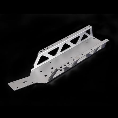 Metall Hauptrahmen Chassis RC Ersatzteile für Rovan Rofun BAHA Baja 1/5 5B 5T 5SC RC Auto, Silber von Caruner