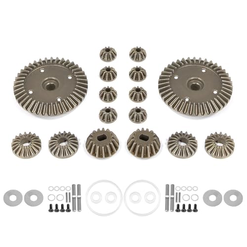 Metall Vorne Hinten Differentialgetriebe Diff Gear RC Teile für Tamiya XV-02 MB-01 XM-01 BT-01 TT-02D TT-02R TT-02B TT-02BR TT-02 Type-S TT-02 Type-SRX RC Car von Caruner