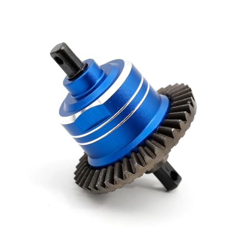 Steel Gear Differential Diff RC Upgraded Parts for TRAXXAS 1/10 Slash 4x4 Stampede 4X4 Rustler 4X4 Hoss 4x4 VXL F-150 RC Car, Blue von Caruner