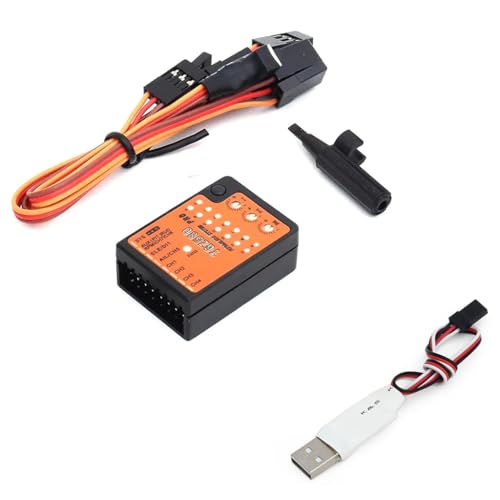 TGZ580 3-Achsen-Gyro Höhenregelung Smart Flight System Flybarless 4.5-10V mit Parameter Adjust USB Adapter für RC Hubschrauber T-Rex 250-800 von Caruner