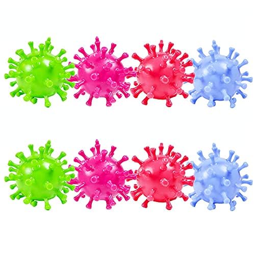 Carykon Strange New Vent Toy Virus Ball Tpr Dekompression Vent Perlen Hand gequetschte Traubenball, 8 Stück von Carykon