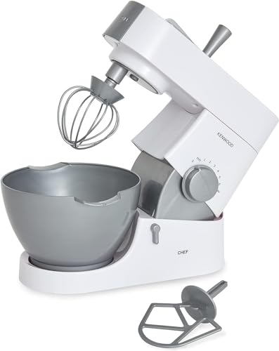 Casdon 63550 Kenwood Spielzeug-Mixer für Kinder ab 3 Jahren, perfekt für angehende Bäcker, die gerne echte Lebensmittel mischen, Grau, 26 x 15,5 x 19,5 cm von Casdon