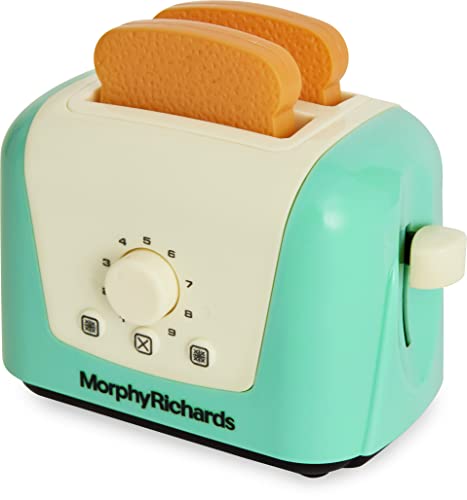 Casdon 64950 Morphy Richards Pop-Up Spielzeug-Toaster für Kinder ab 3 Jahren | Enthält 2 Stück Pretend Toast für realistisches Spielen, Blaugrün von Casdon