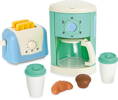 Casdon 66050 Set für Frühstück zum Mitnehmen | Spielzeug-Kaffeemaschine Kinder ab 3 Jahre | Inklusive Pop-Up-Toast, Medium von Casdon