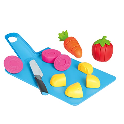 Casdon Joseph Joseph Spielzeug - Chop2Pot - Das sichere Küchenspielset für Kinder mit klappbarem Schneidebrett und zerlegbaren Nahrungsmitteln - für Kinder ab 2 Jahren von Casdon