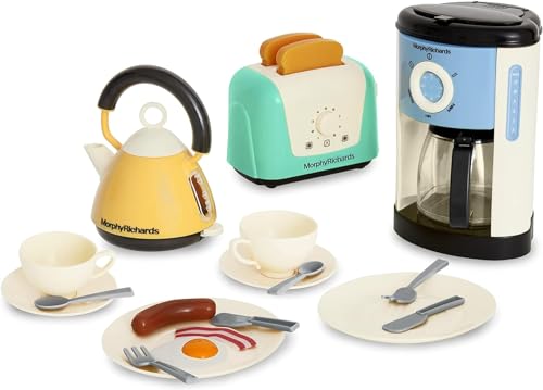 Casdon Morphy Richards Küchenset | Spielzeug-Küchengeräte für Kinder ab 3 Jahre | Enthält Toaster, Kaffeemaschine, Wasserkocher & mehr! von Casdon