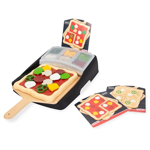 Casdon Ooni Pizza-Belagstation, Spielzeug-Pizza-Belagstation für Kinder ab 3 Jahren, Enthält 24x Stücke Pizzabelag von Casdon