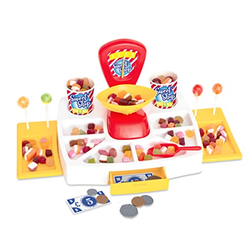 Casdon Pick and Mix Sweet Shop, Toy Sweet Shop Display Set with Working Scales, Cash Drawer, and Pretend Money Suitable for Preschool Toys.Playset for Children Aged 3+ von Casdon